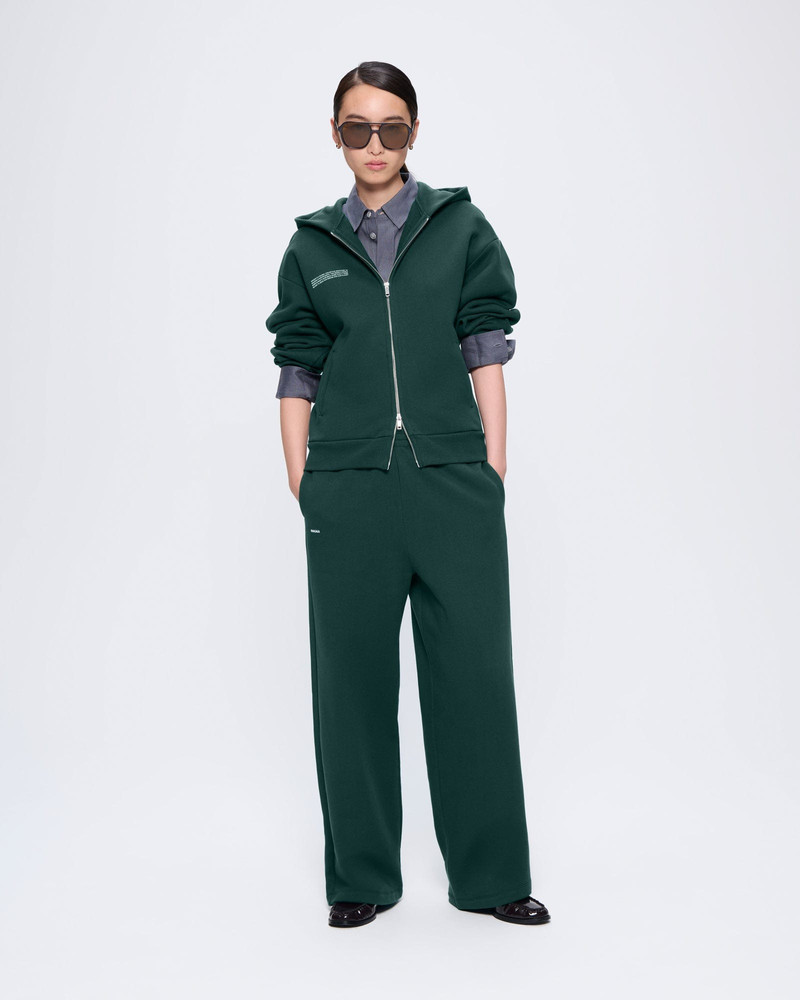 PANGAIA Womens 365 Heavyweight Straight Leg Track Pants - Foliage Green outlook