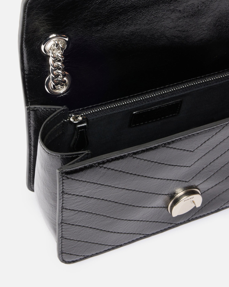 MINI LOVE BAG ONE LIGHT SMALL HANDBAG IN CHEVRON LEATHER 4