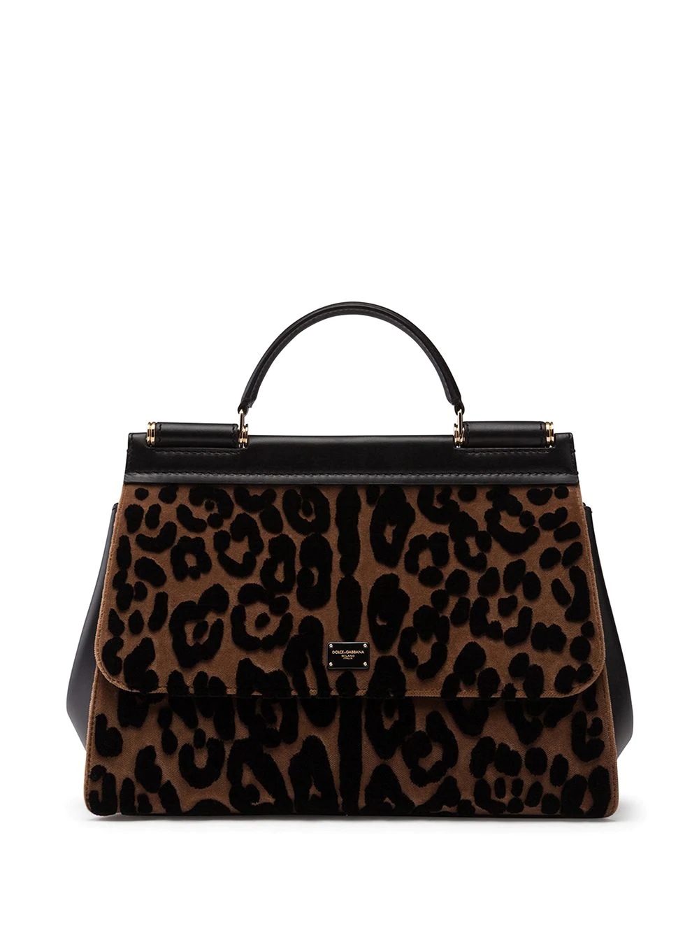 medium Sicily leopard-print bag - 1