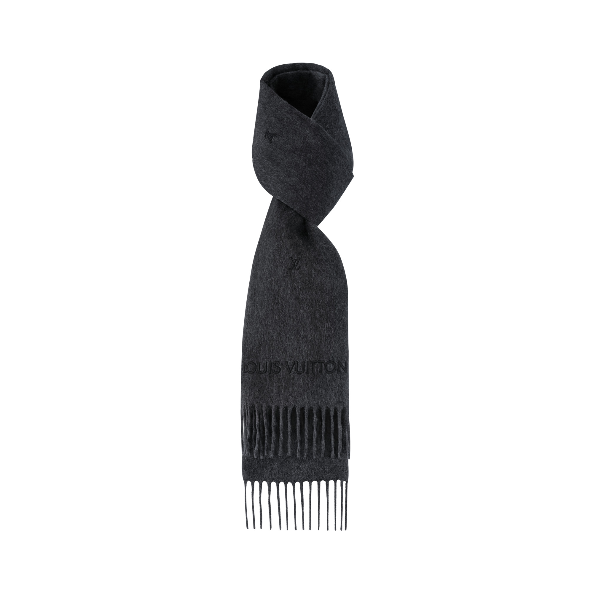 LV Blason Embroidered Scarf - 2