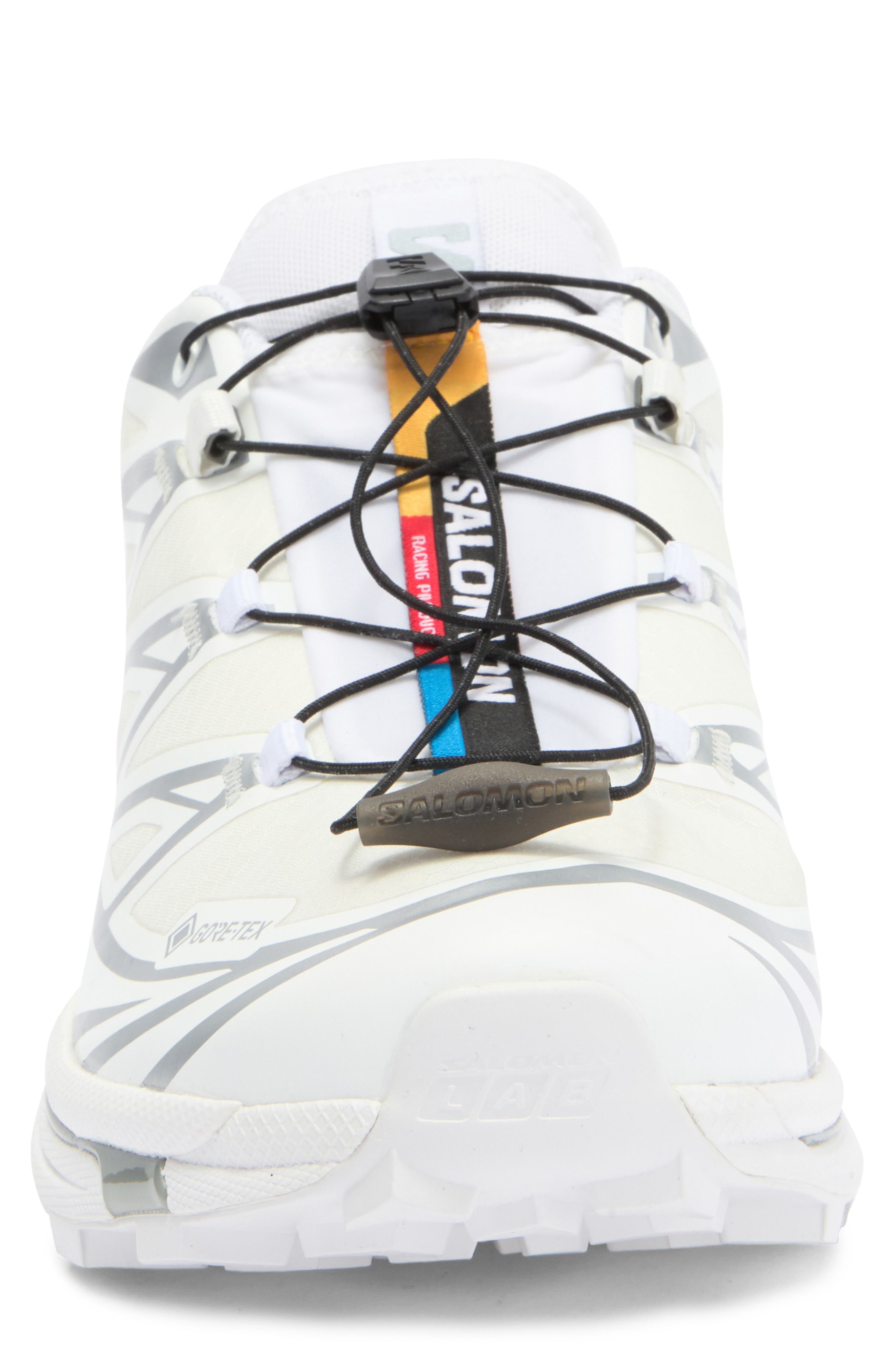 Salomon XT-6 Gore-Tex® Waterproof Sneaker in White/White/Silver at Nordstrom - 4