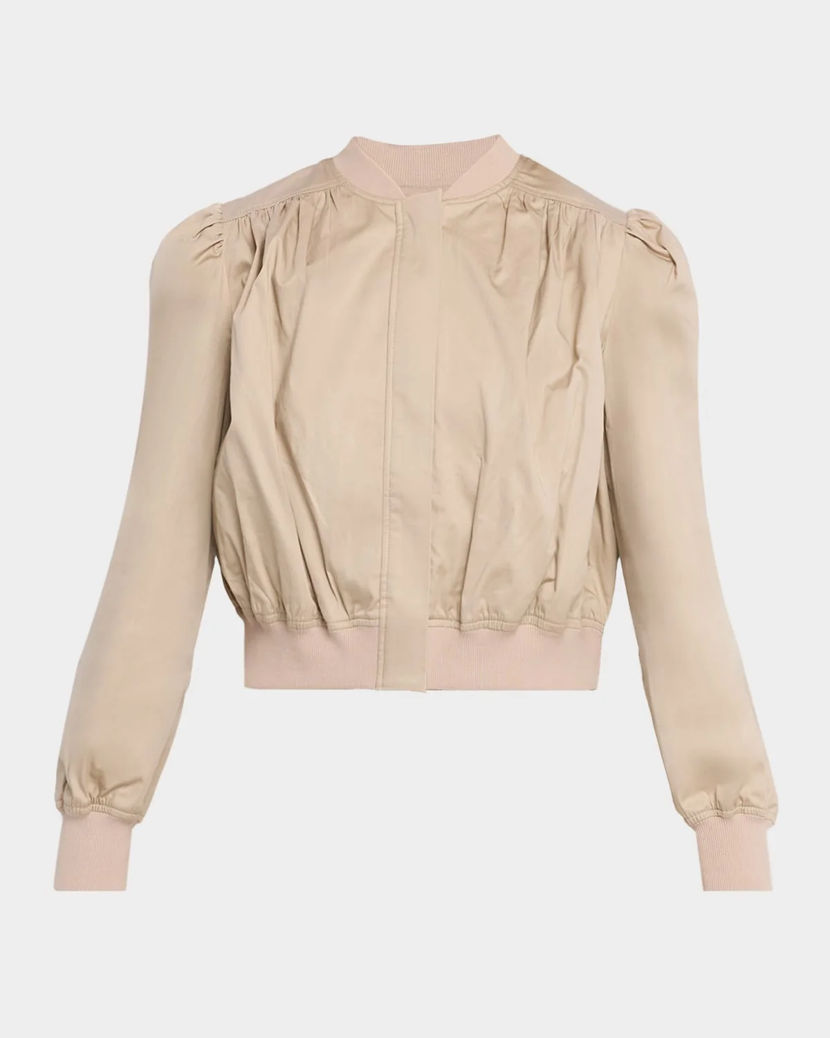 Sariah Cotton Sateen Bomber Jacket - 1