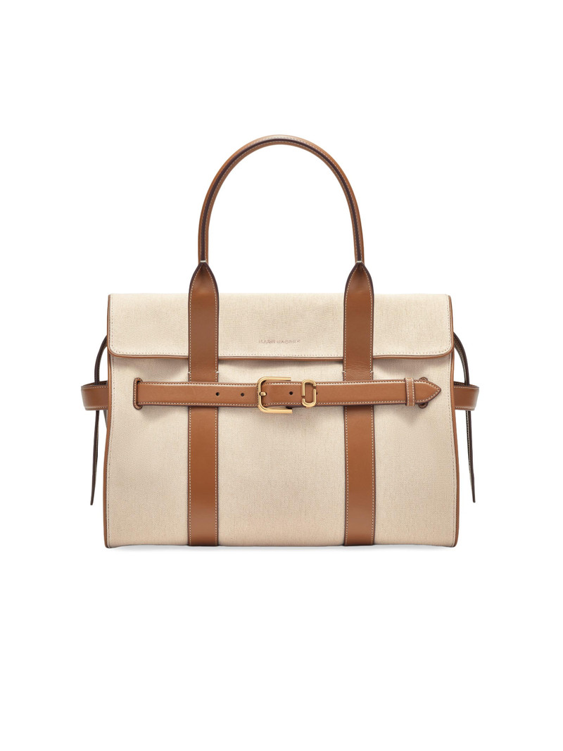 Women's The Dakota Canvas Tote Bag - Beige Argan Oil 1