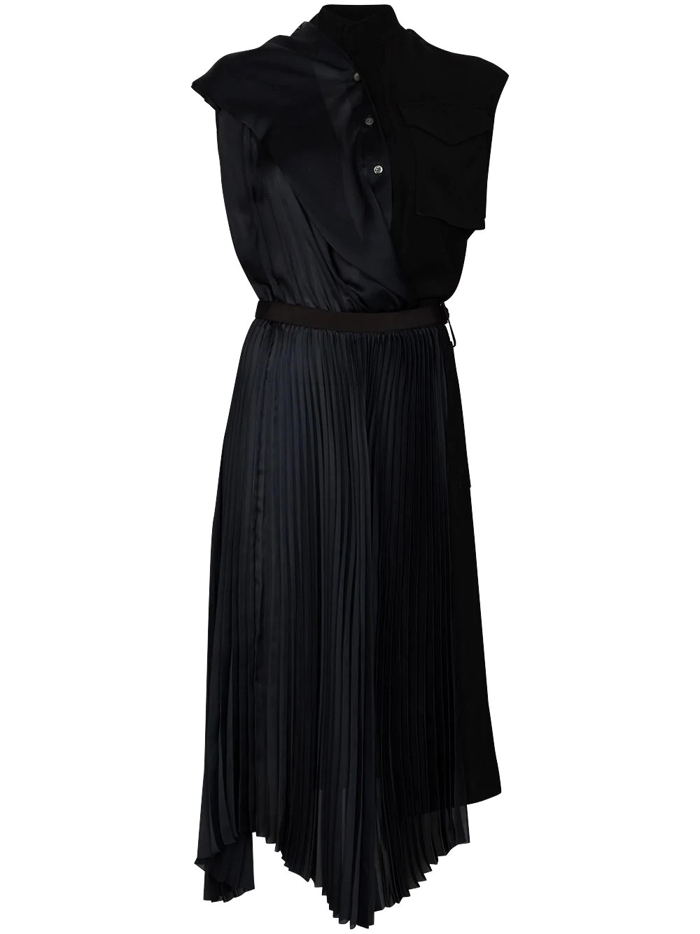 asymmetric pleated dress - 1