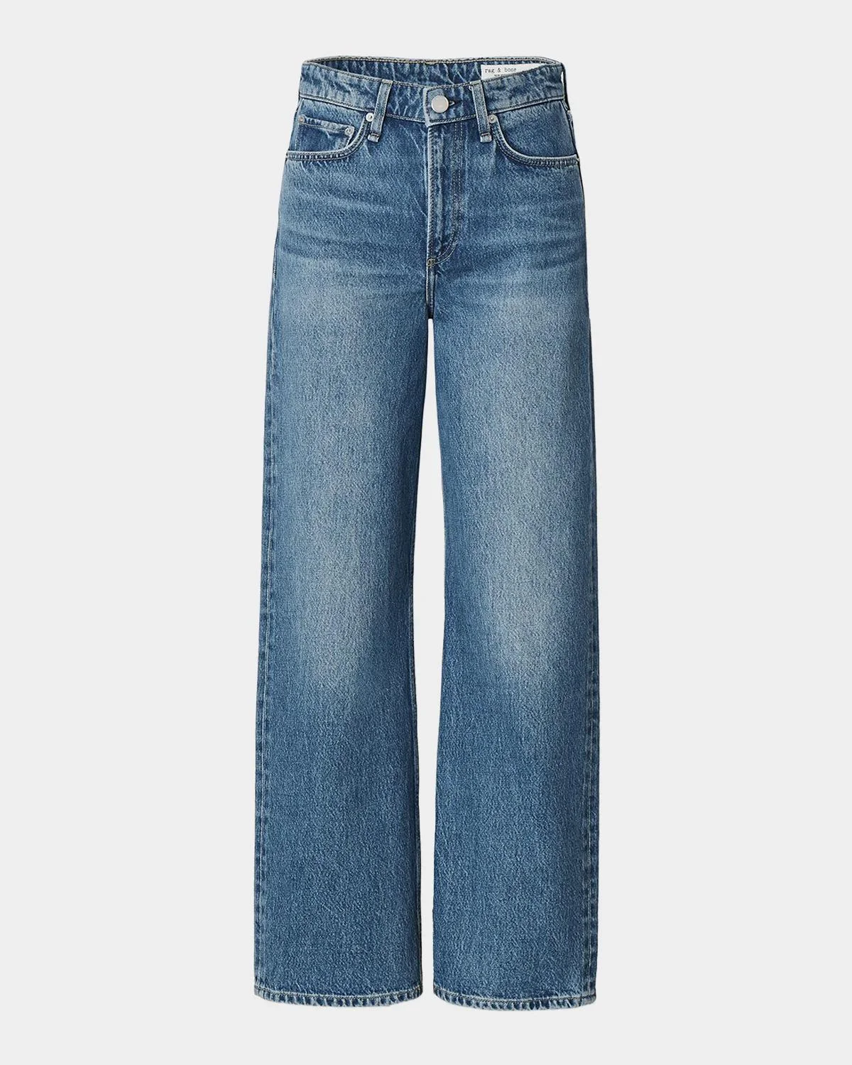 Logan Denim High-Rise Wide-Leg Jeans - 1