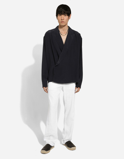 Dolce & Gabbana Tailored stretch linen pants outlook