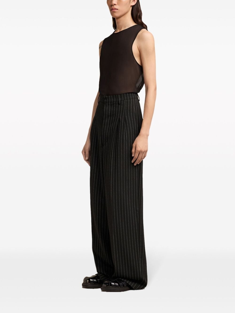 wide-leg virgin-wool trousers - 3