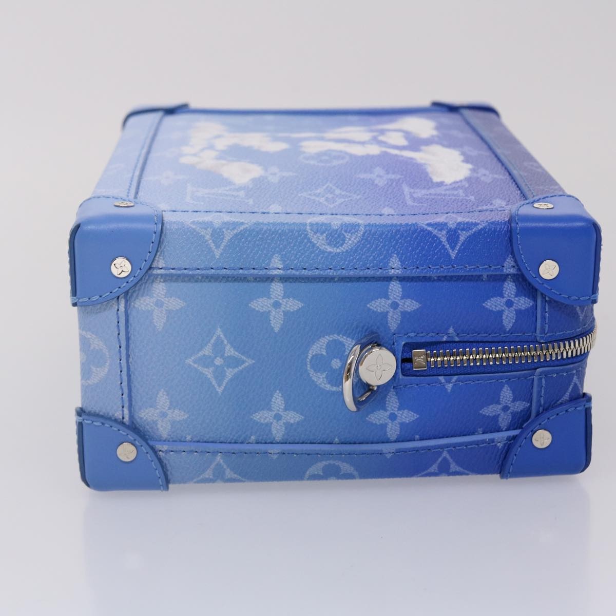 LOUIS VUITTON Monogram Clouds Soft Trunk Shoulder Bag Blue M45430 - 3