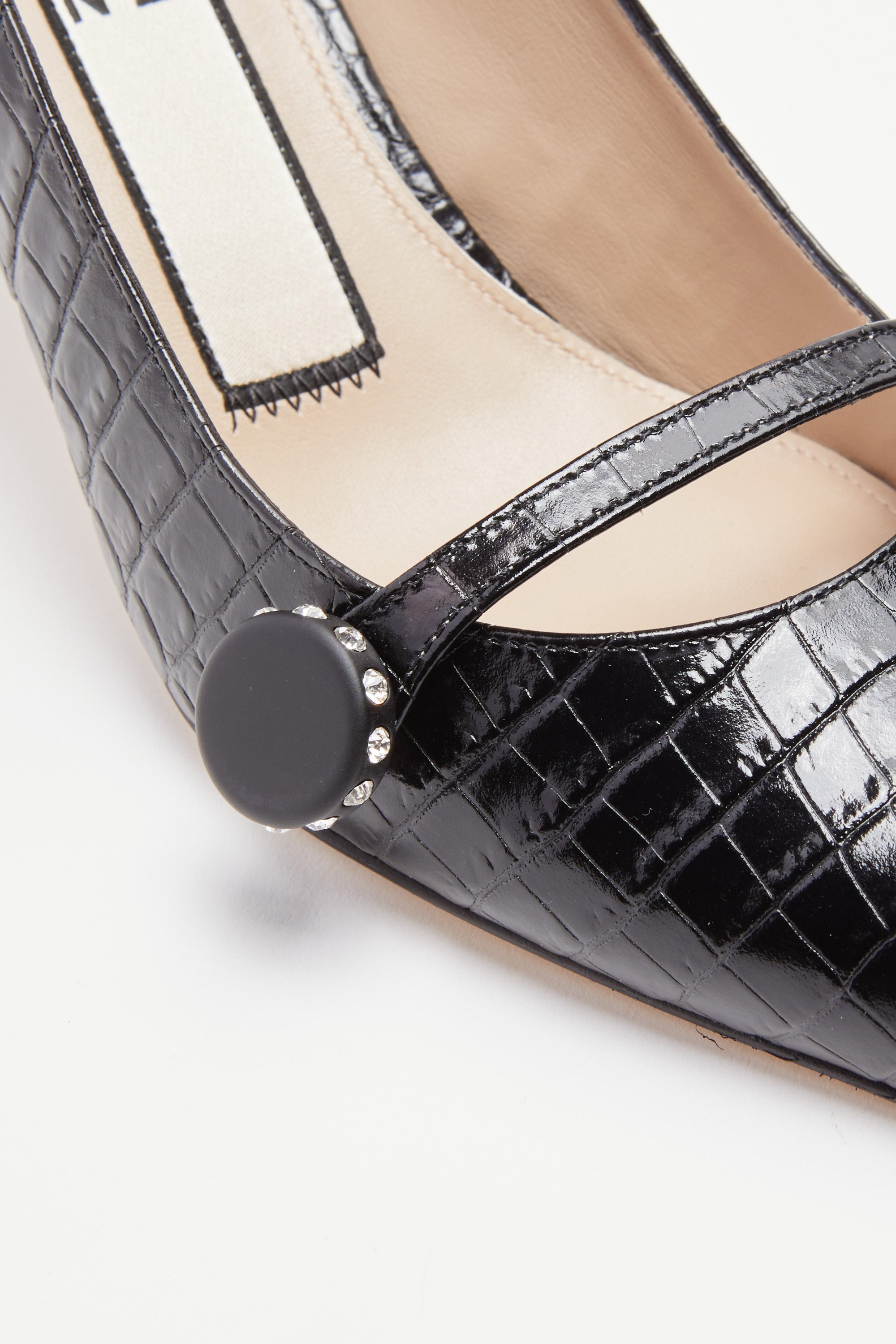 CROC PRINT POINTED PUMPS - 4