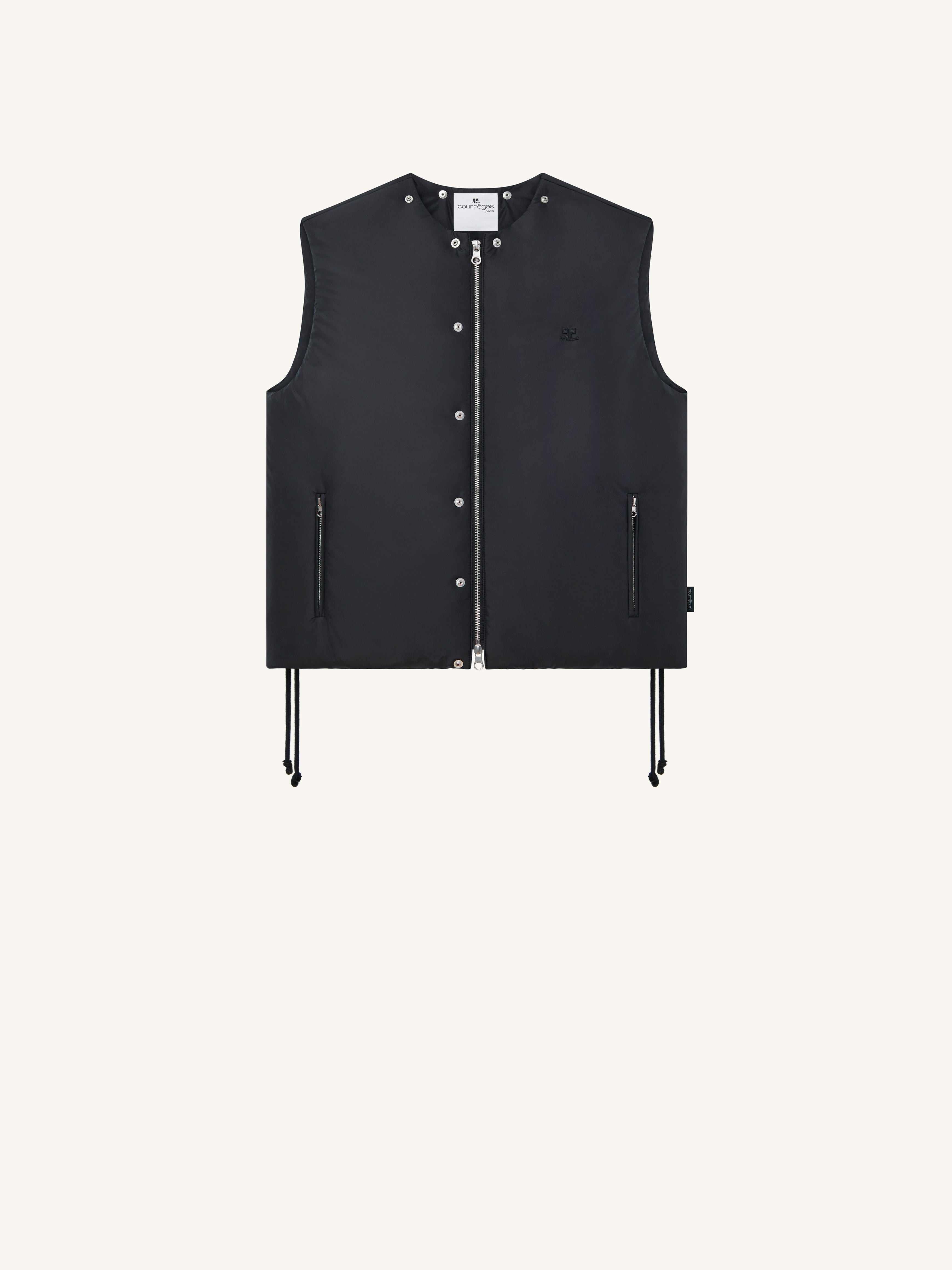 SLEEVELESS NYLON PUFFER JACKET - 2