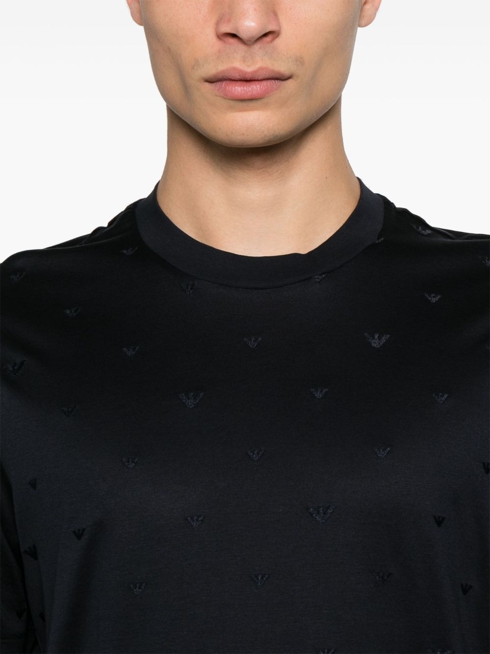 logo-embroidered T-shirt - 4