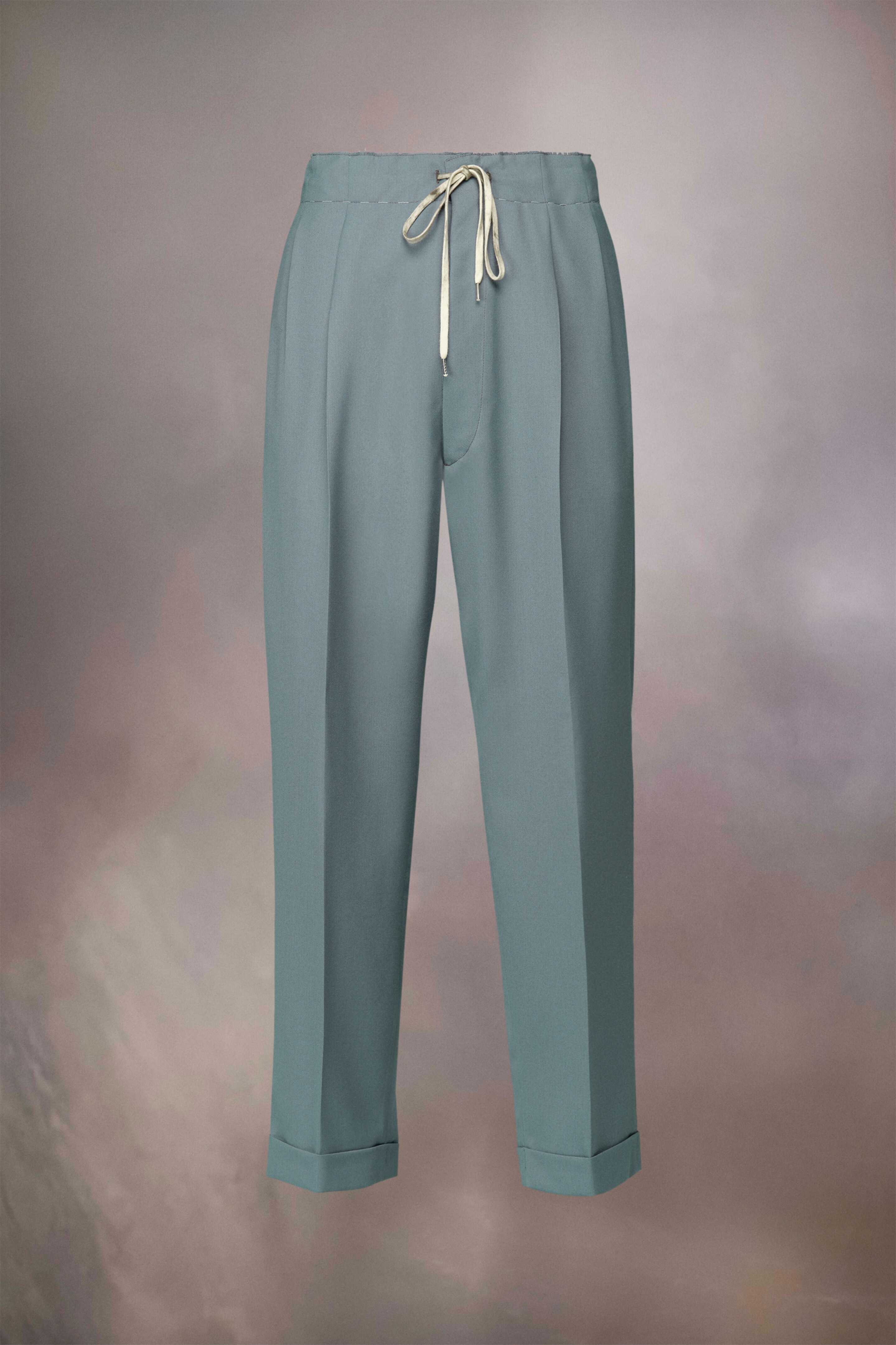 Poly wool twill trousers - 1