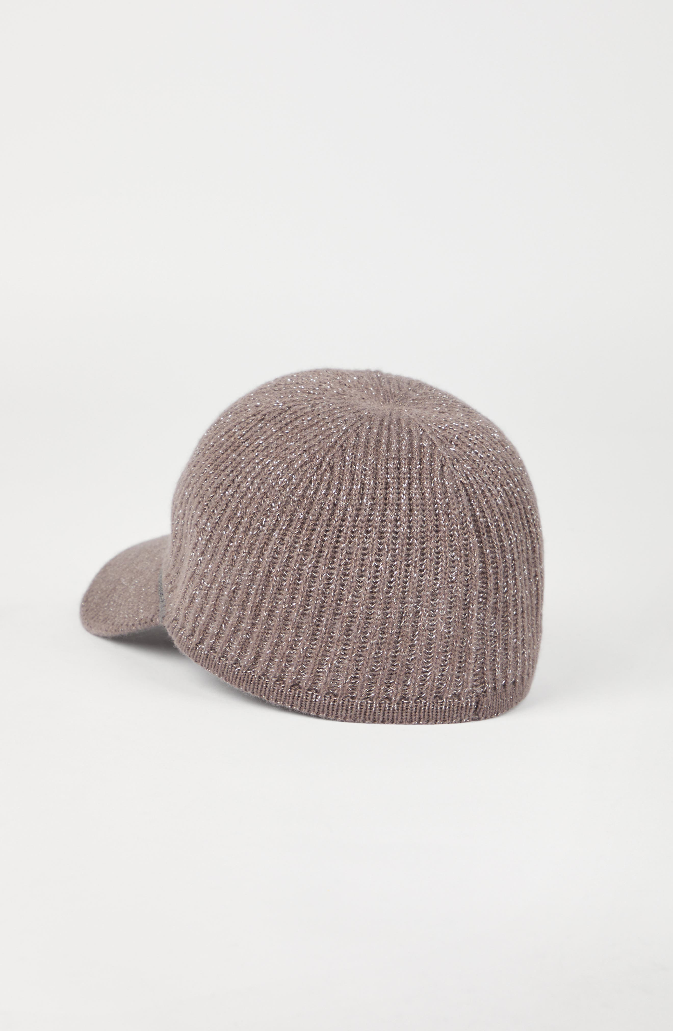 Brunello Cucinelli Sparkling baseball cap with monili in Coffee at Nordstrom - 3