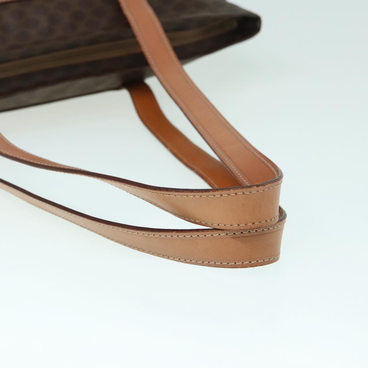 CELINE Macadam Canvas Tote Bag Pvc Leather Brown Gold - 7