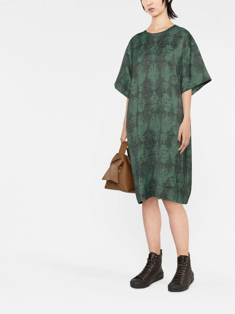 Aspesi scribble-print T-shirt dress outlook