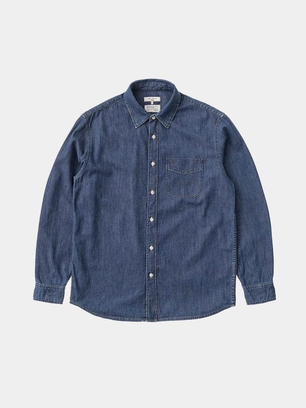 NUDIE JEANS George Denim Western Shirt for Men