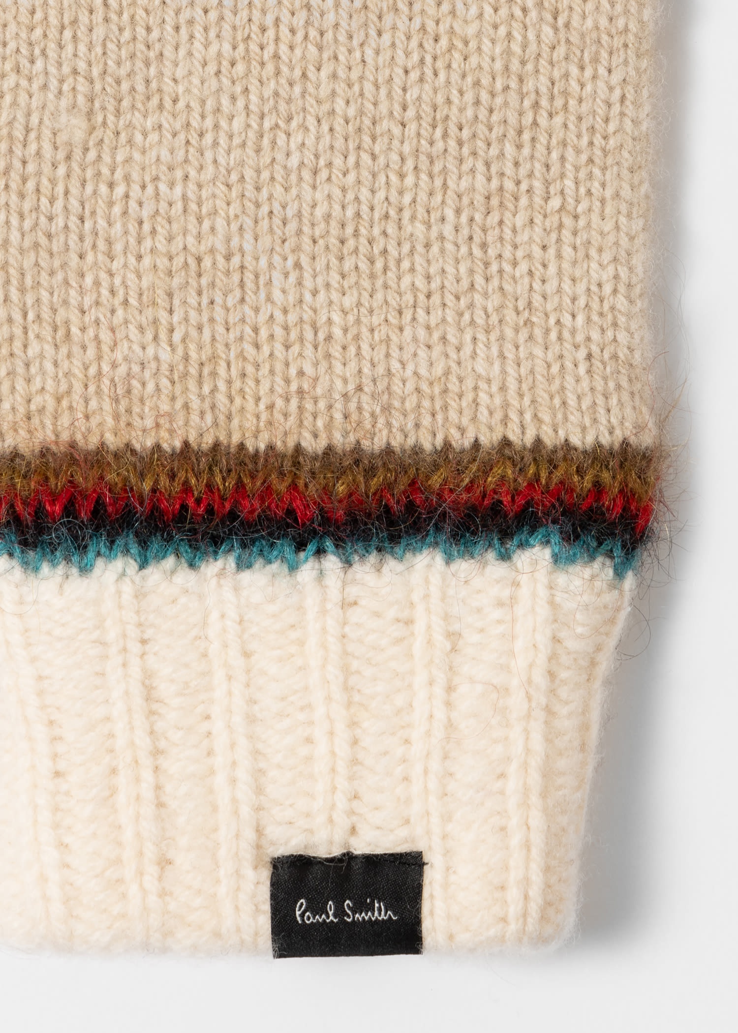Oatmeal 'Signature Stripe' Hat & Gloves Gift Set - 4
