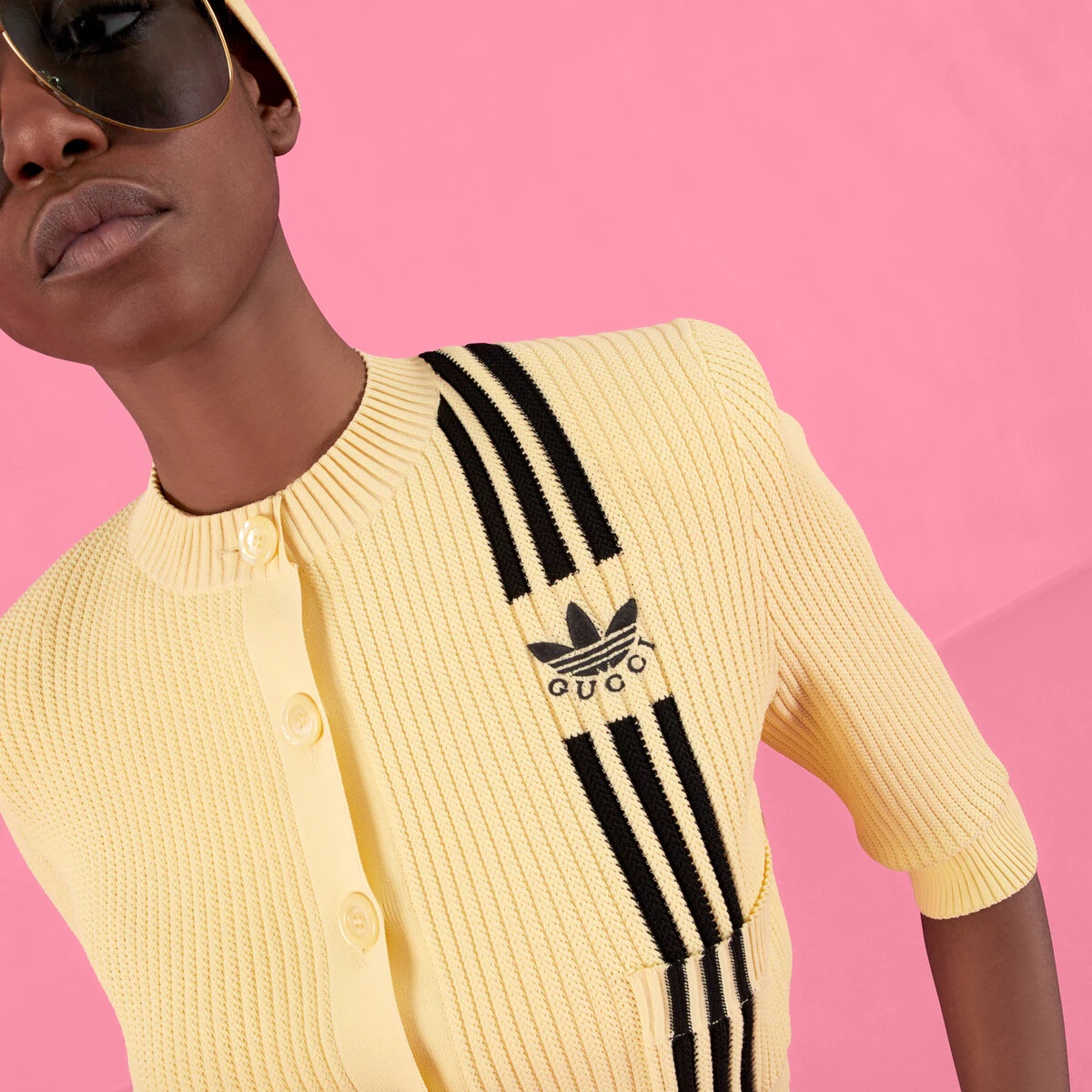 adidas x Gucci cropped cardigan - 4