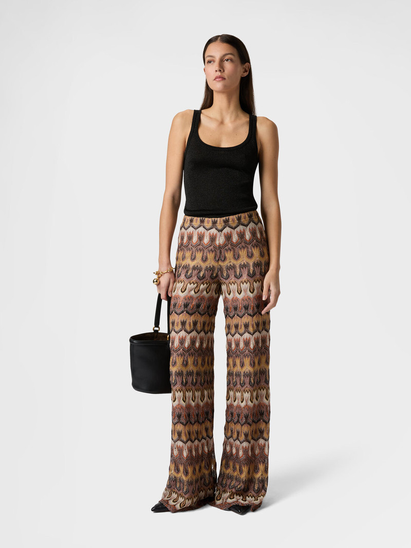 Missoni Viscose Lamé Trousers with Arabesque Motif outlook