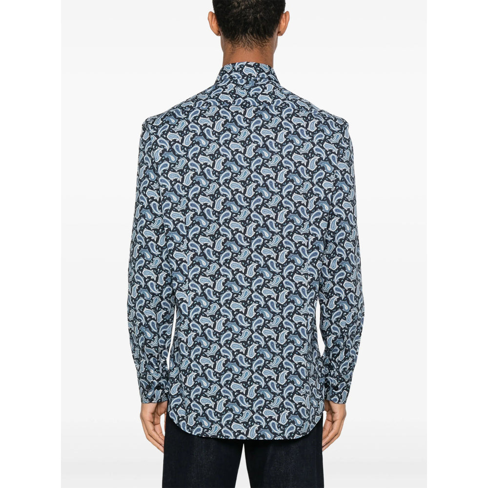 Etro Blue Shirts Men - 4