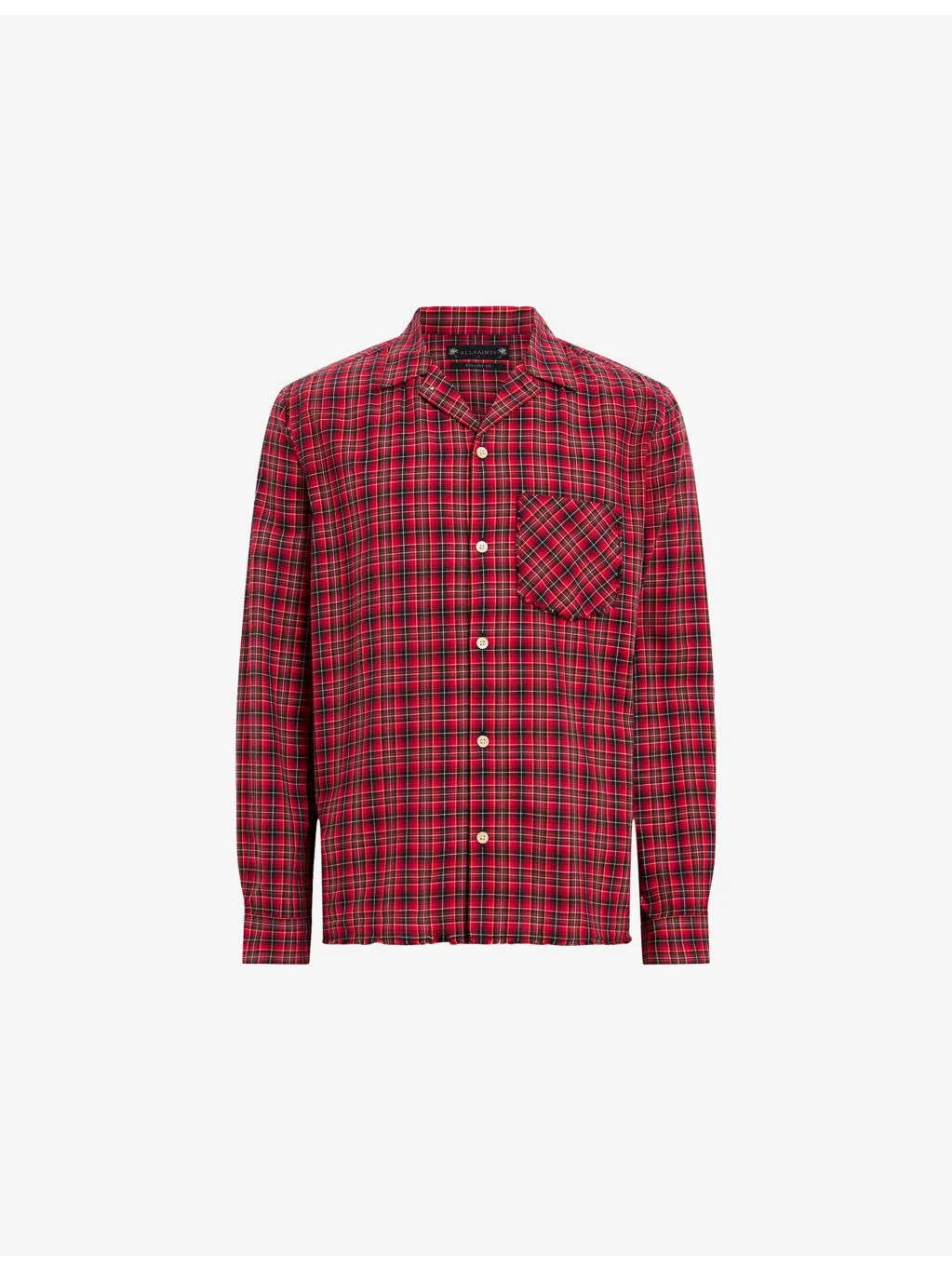 Felix Resort-Collar Checked Cotton Shirt - 1