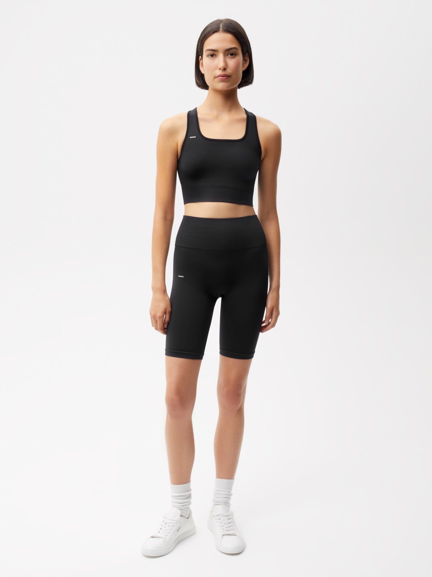 Women’s Plant-Stretch Longline Sports Bra - Black - 5