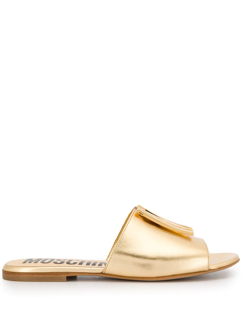 M plaque sandals - 1