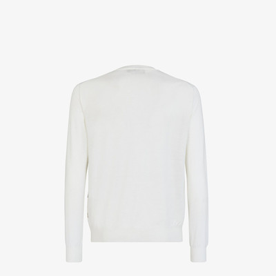 FENDI White wool sweater outlook