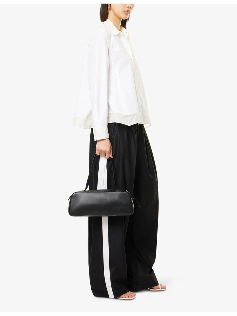 3.1 Phillip Lim Flounce Hem Long-Sleeve Cotton-Silk Shirt outlook