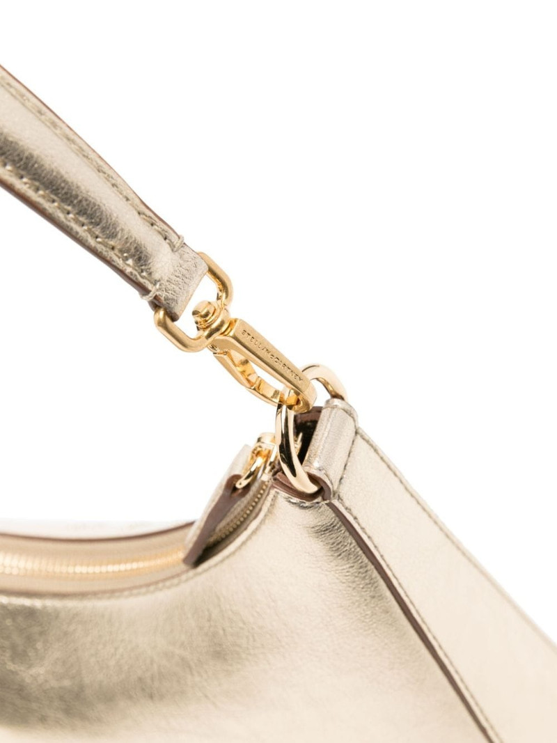 studded-logo metallic shoulder bag 4