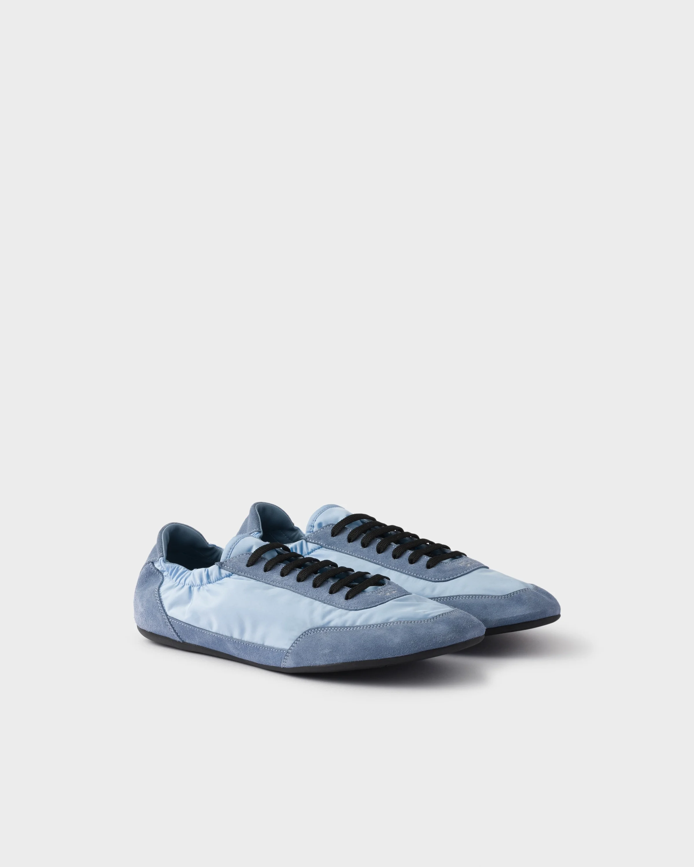 Collapse Re-Nylon and suede elasticized sneakers - 1