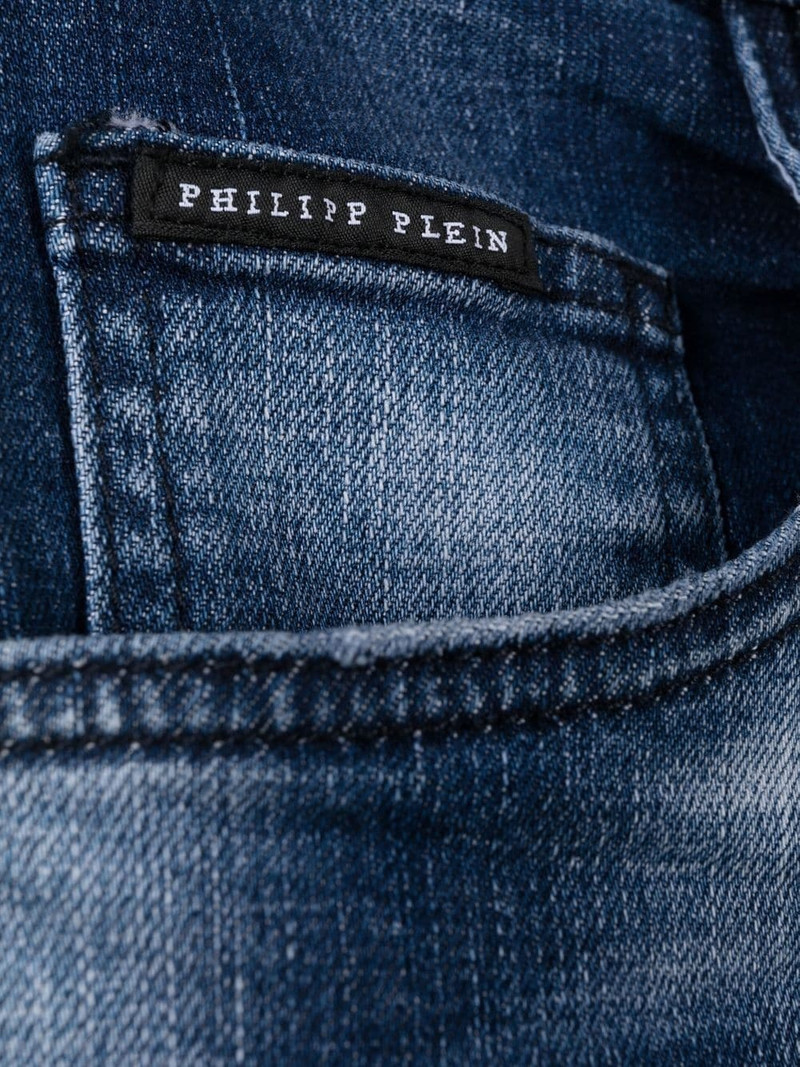 ripped-detailed skinny jeans 6
