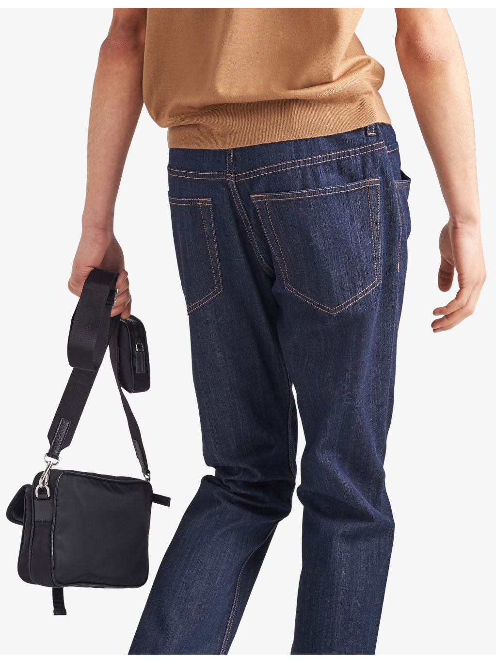 Rinsed Tapered Stretch-Denim Jeans - 5