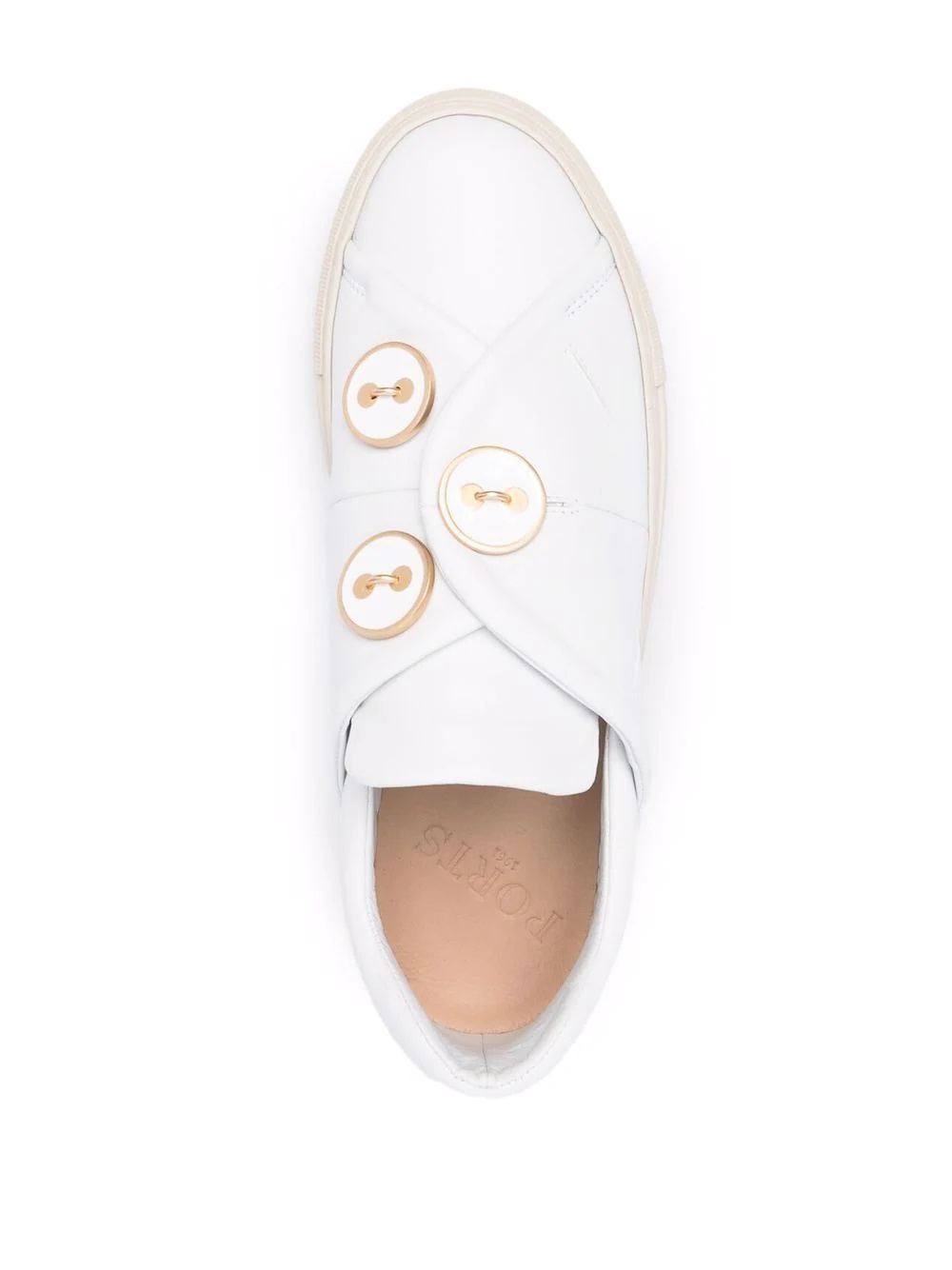 button-embossed slip-on sneakers - 4