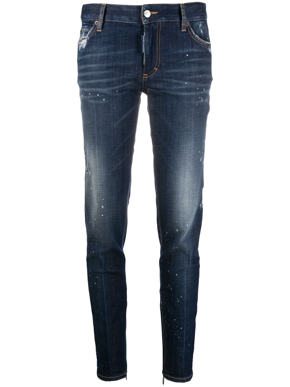 distressed slim-fit jeans - 1