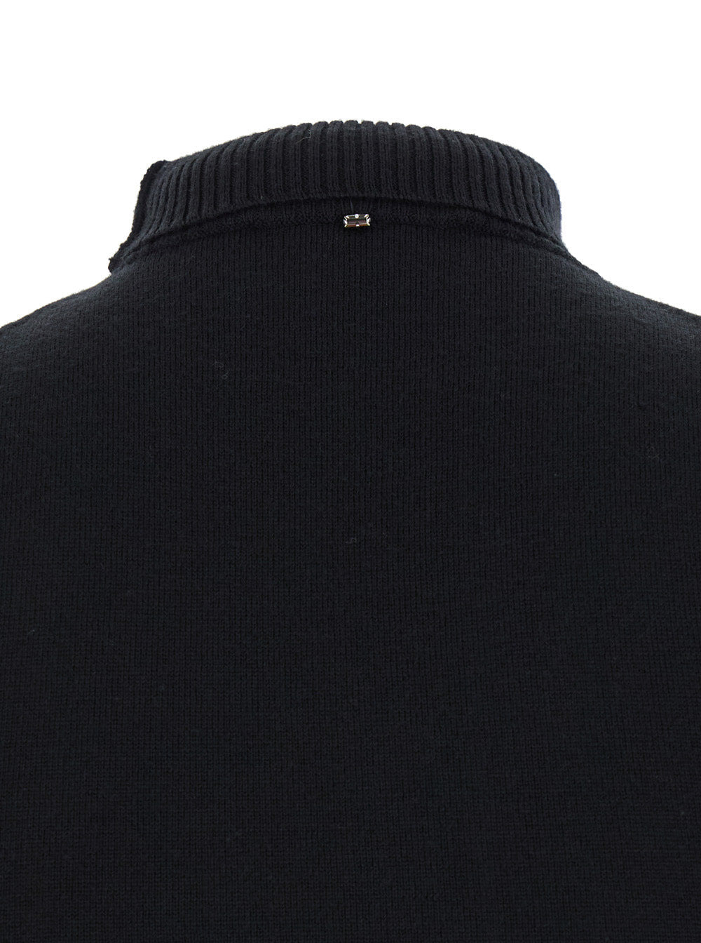 Sportmax Women Black Sleeveless Top With Ribbed Trim In Wool Woman - 3