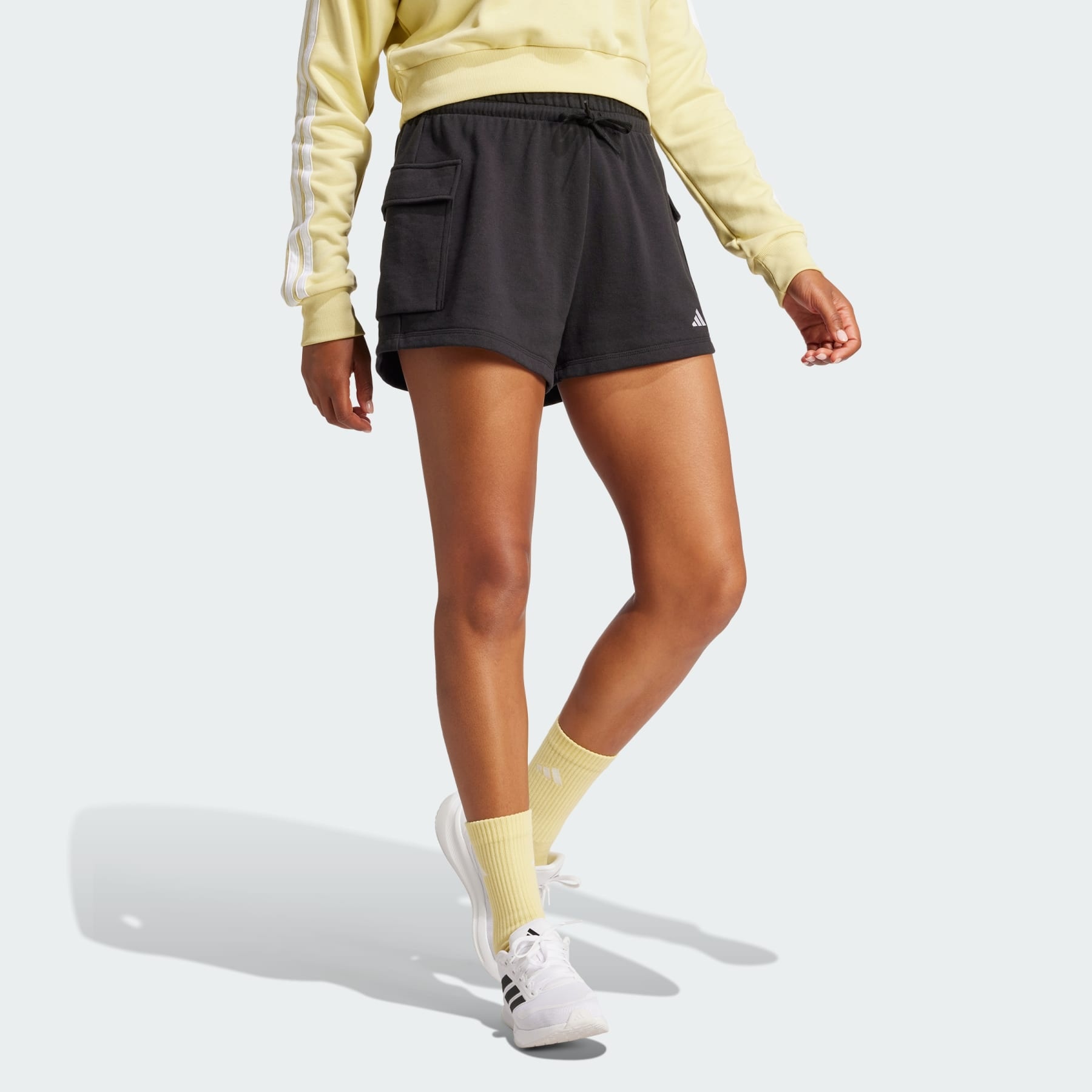 Essentials Small Logo French Terry Cargo Shorts - 4