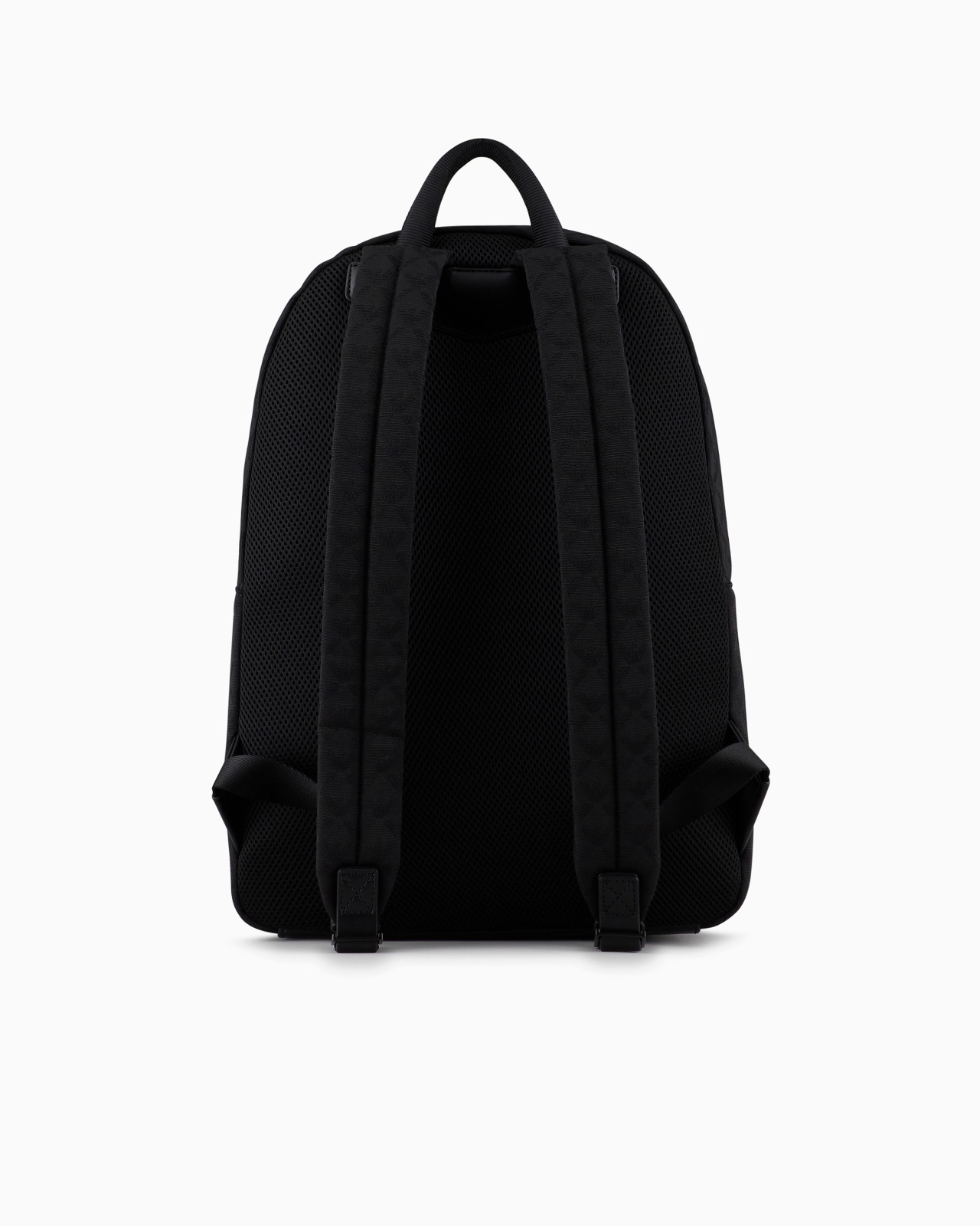 Nylon backpack with all-over jacquard eagle - 3