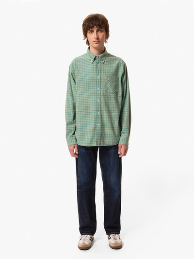 Nudie Jeans Filip Checked BD Shirt Green outlook