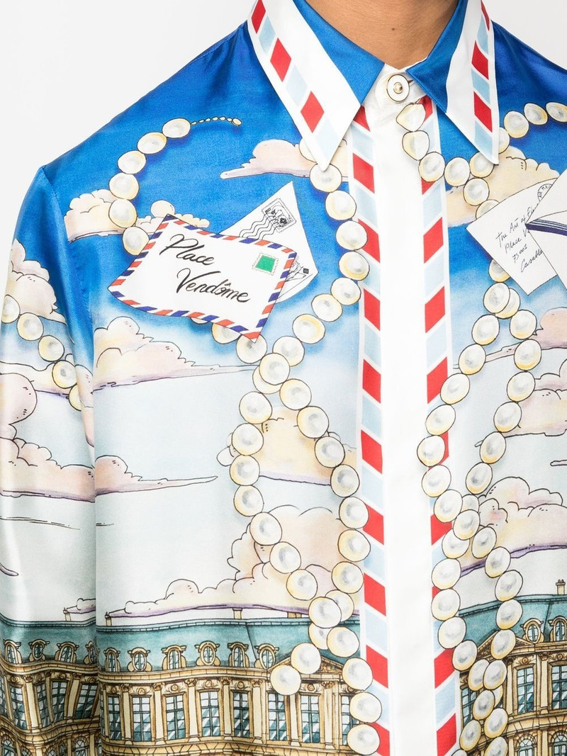 graphic-print silk shirt 5