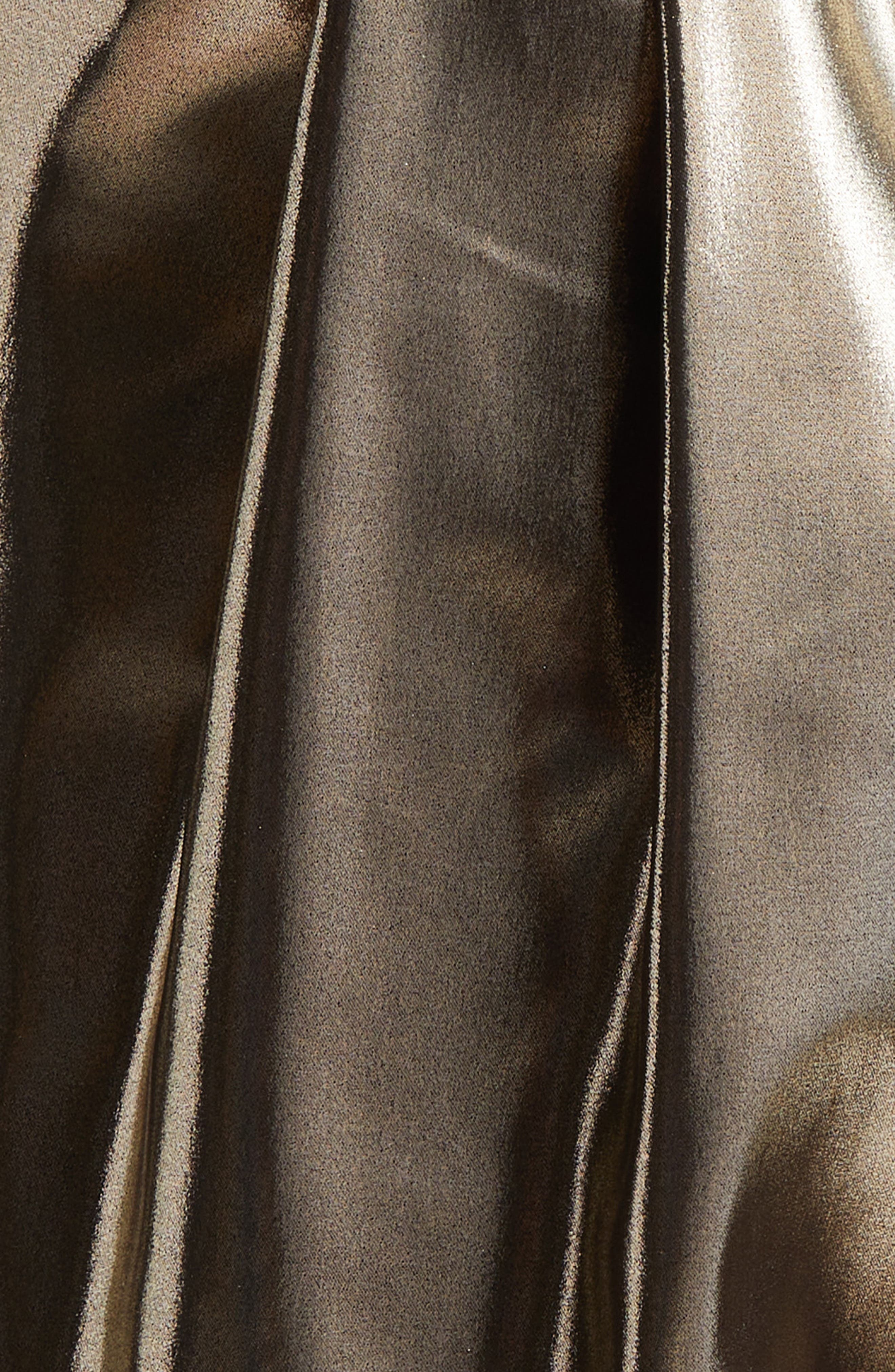 Dolce&Gabbana Metallic Pleated Ankle Pants in S0985 Oro Antico at Nordstrom - 7