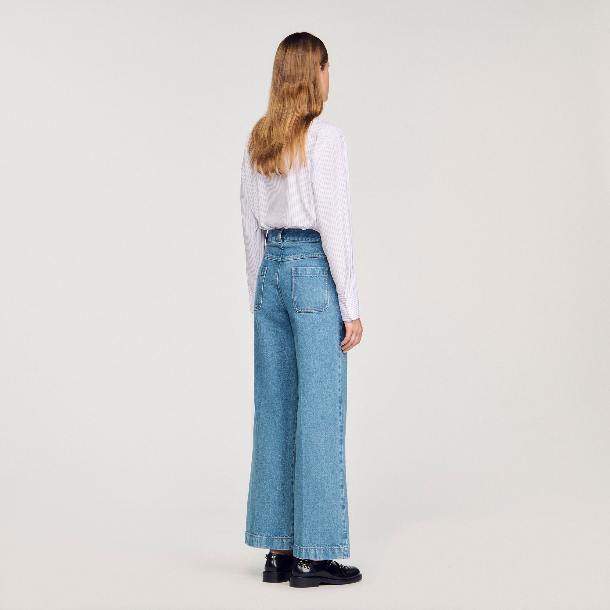 WIDE-LEG HIGH-RISE JEANS - 5