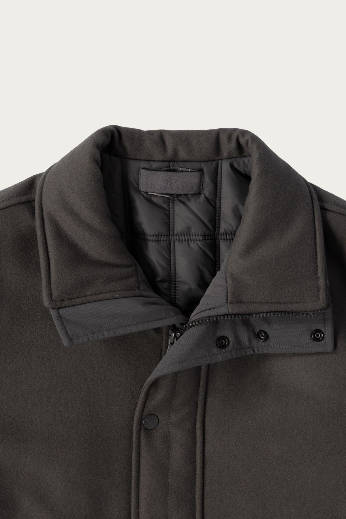 Wool Nylon Flannel Ghost Jacket - Grey - 2