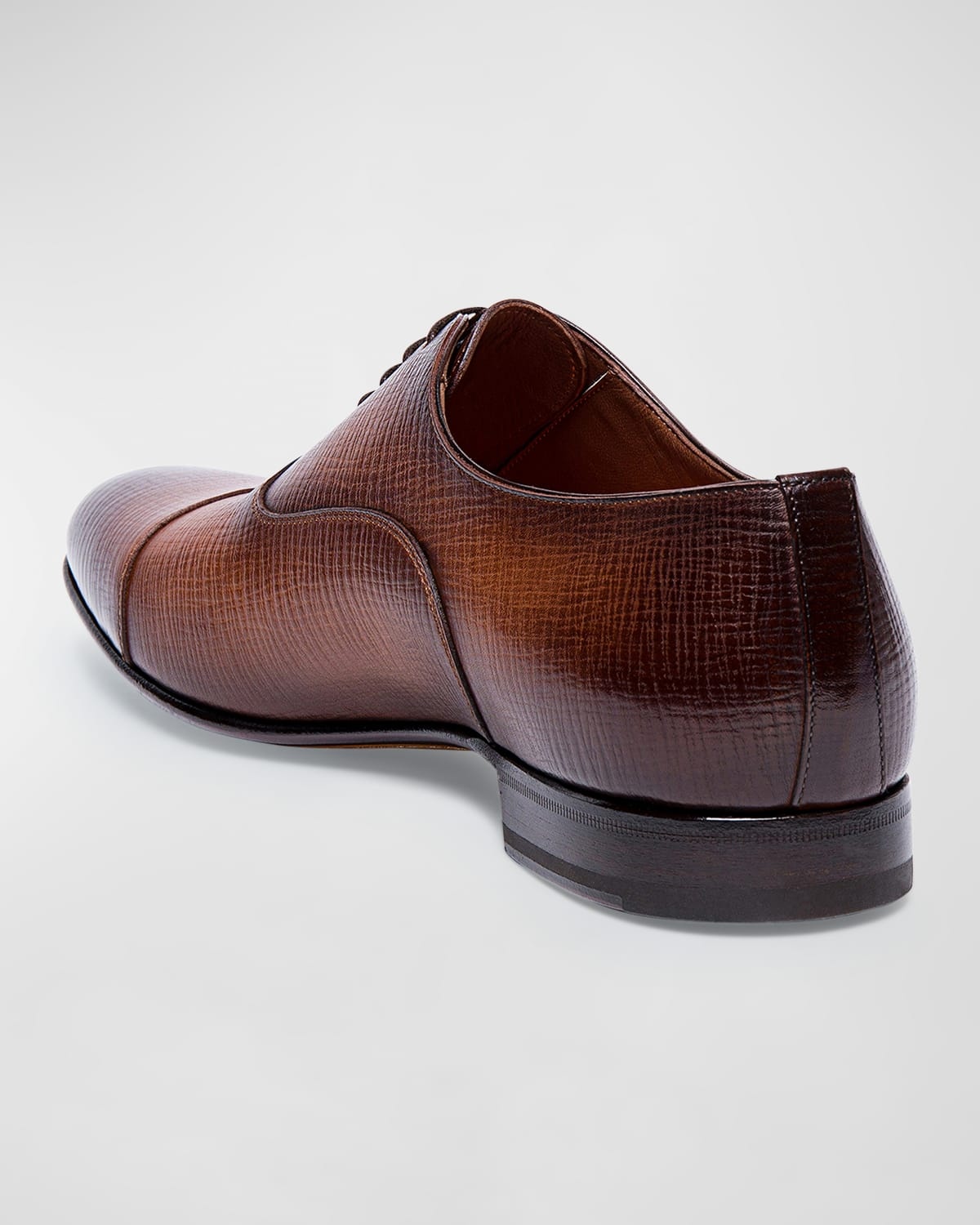 Men's Darian Textured Leather Oxfords - 3