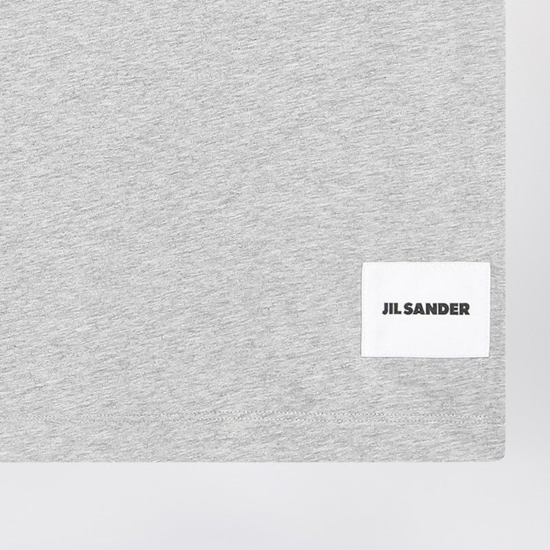 Jil Sander Set Of Three Cotton T-Shirts With Logo Patch Women - 2