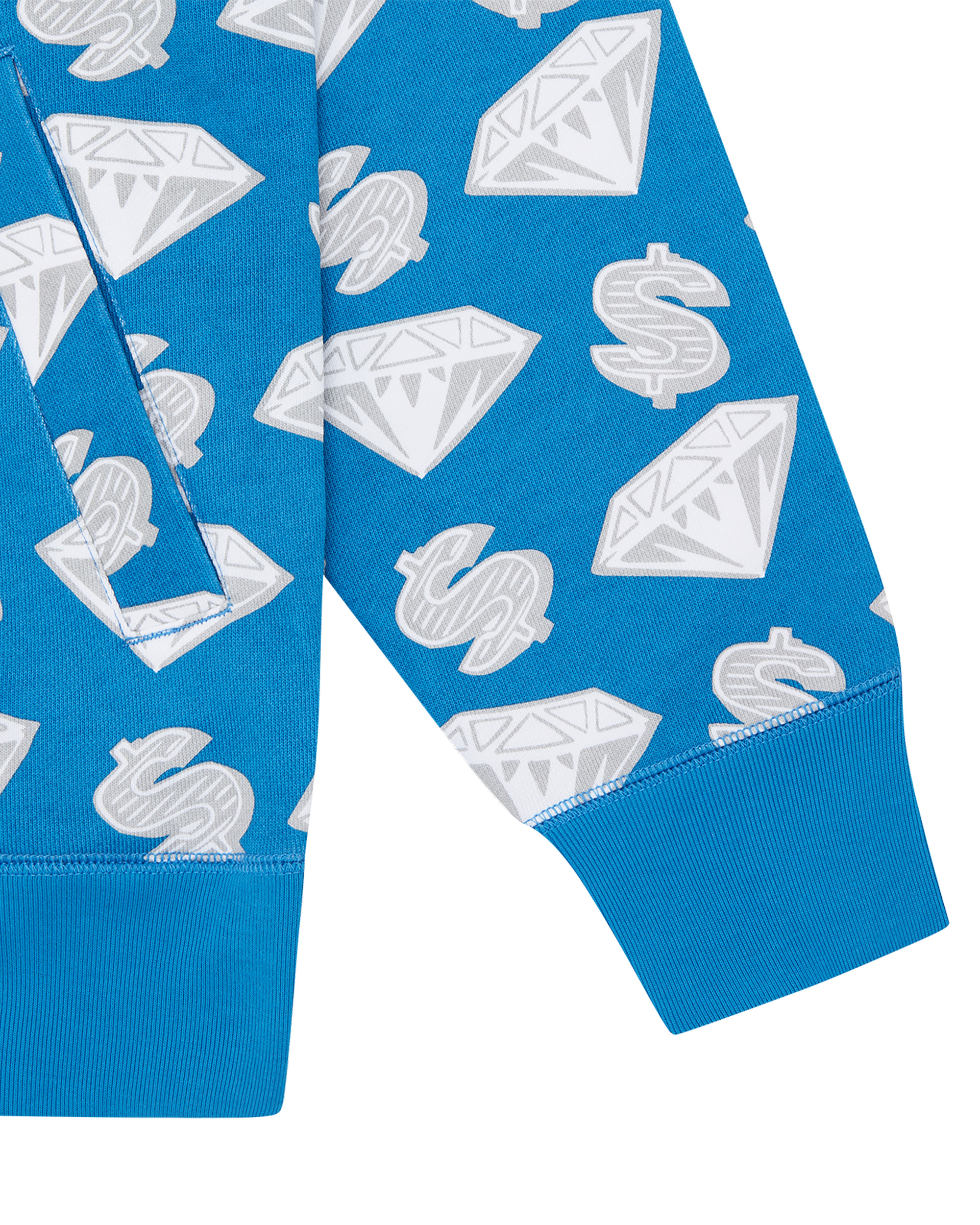 DIAMONDS & DOLLARS ZIP-THROUGH HOOD - 4
