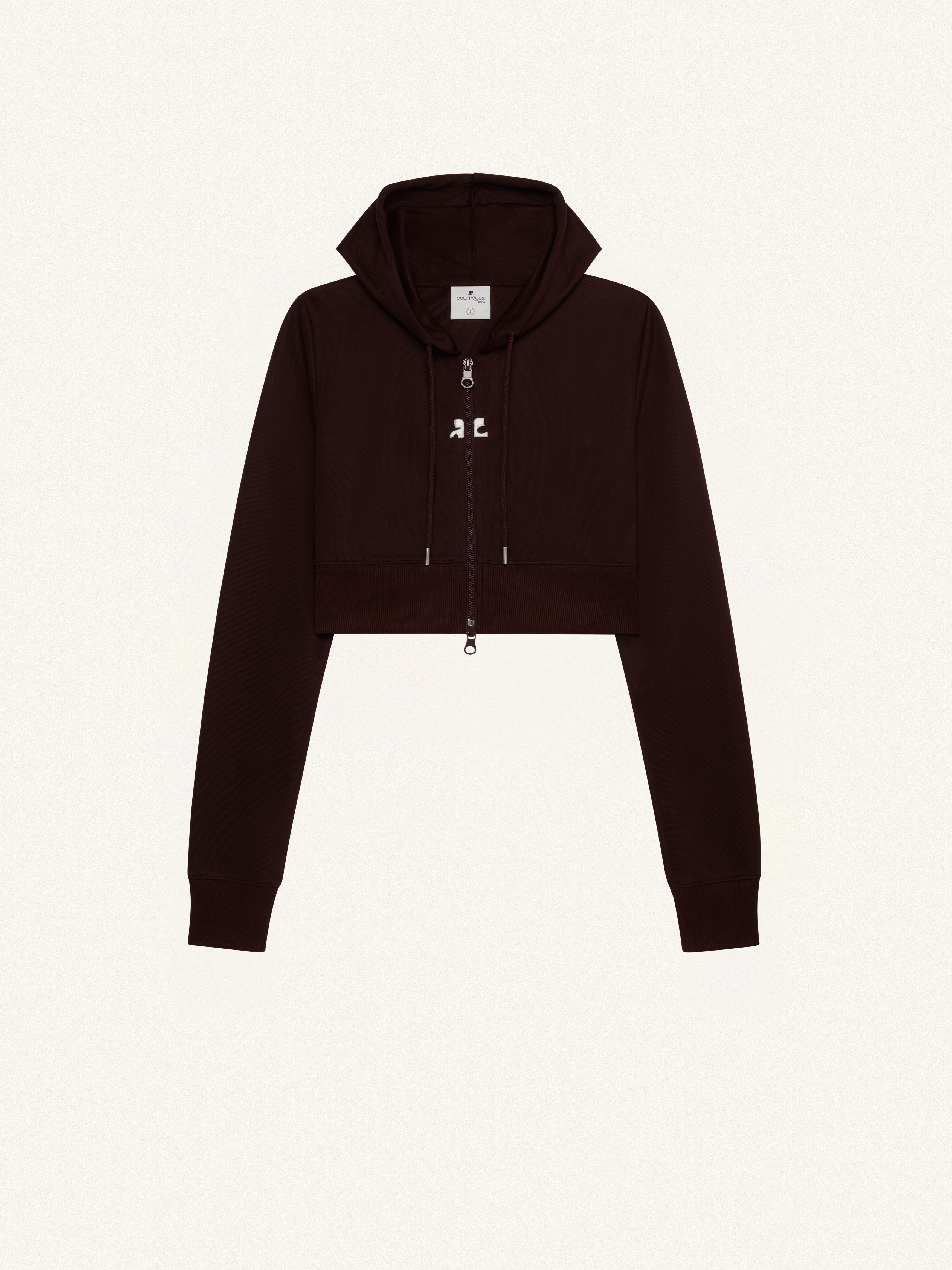CROPPED TRACKSUIT INTERLOCK JACKET - 1