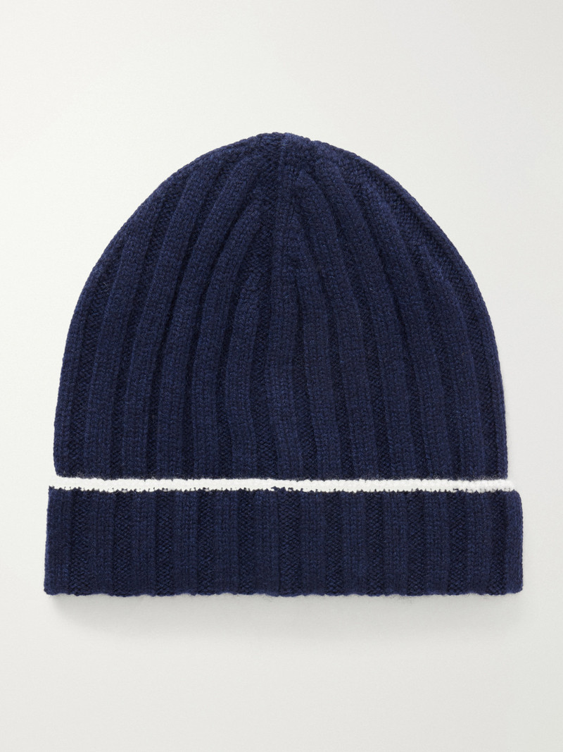 Ribbed Cashmere Beanie 1