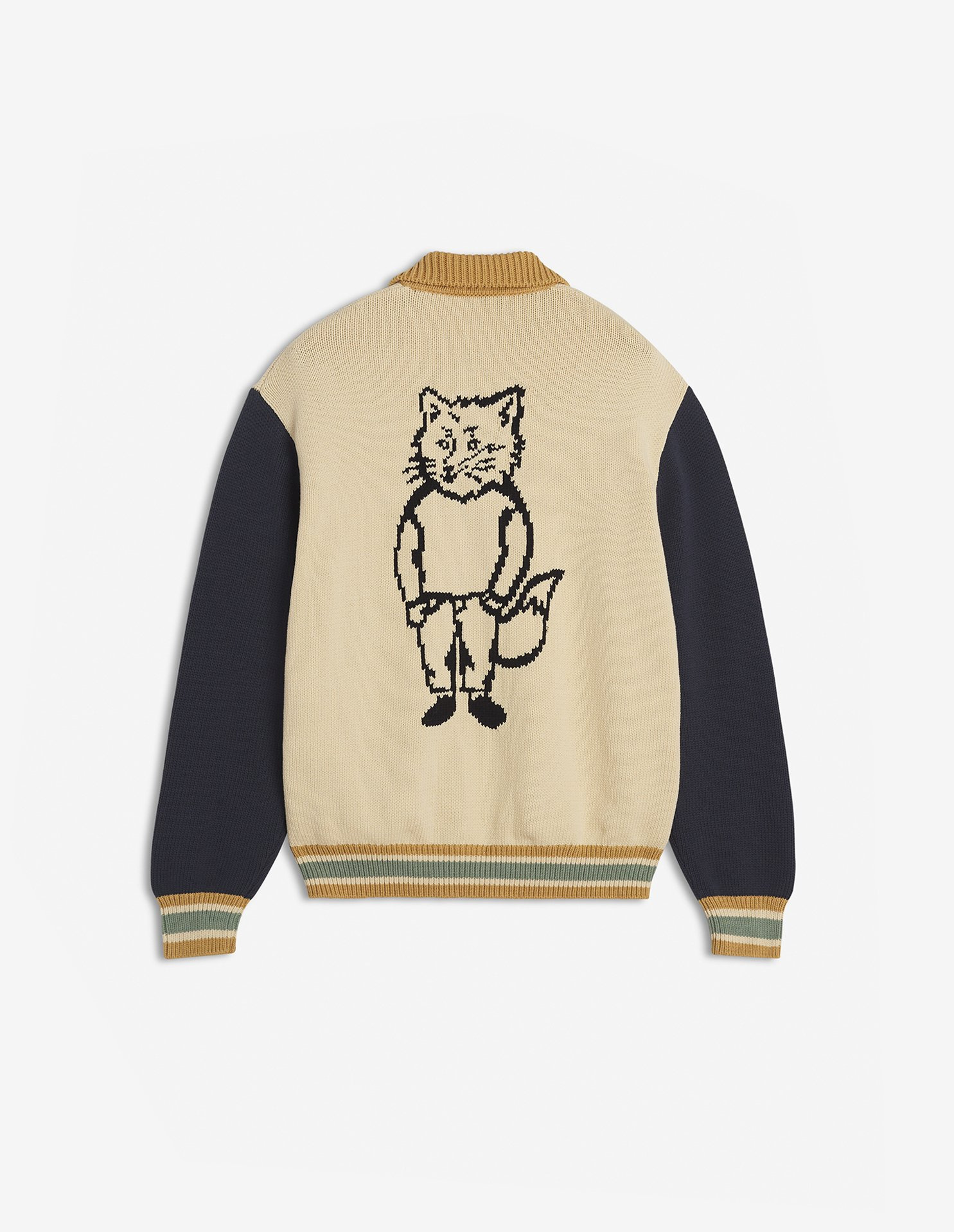 KNITTED COLLEGE BLOUSON - 7