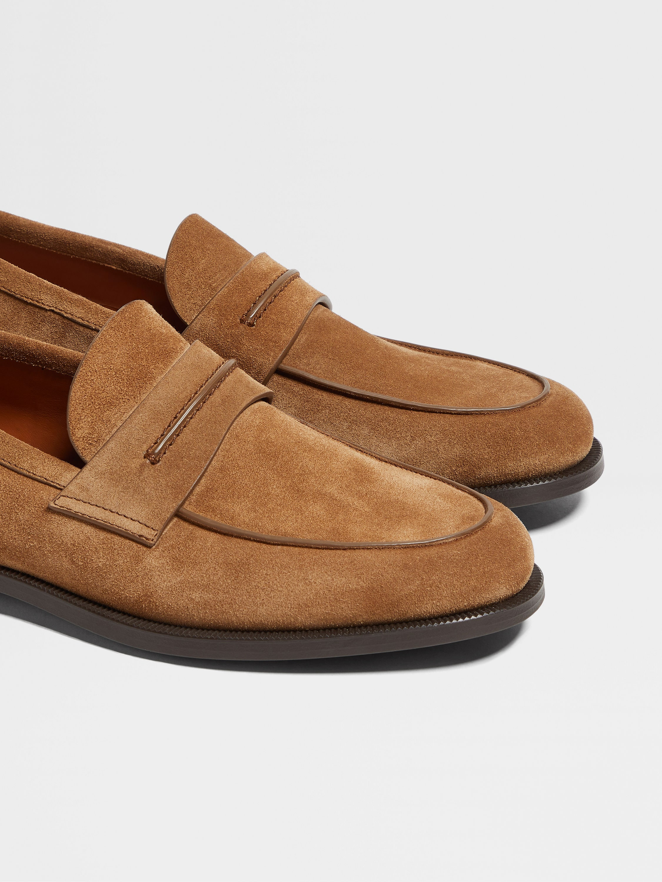 TOBACCO SUEDE MOCASSIN CORSO LOAFERS - 4
